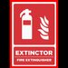 Placuta pentru extinctor fire extinguisher